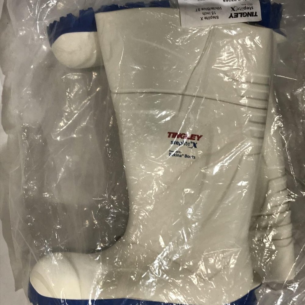 Father's Day special  White and blue Men's work boots Tingley  Bekina